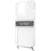 Чохол Guess 4G Strap Silver Chain для iPhone 13 Pro Max Clear (GUHCP13XKC4GBSI)