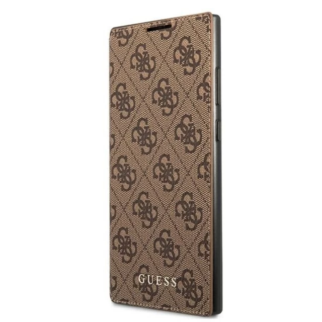 Чехол Guess Metal Gold Logo для Samsung Galaxy S22 Ultra S908 Brown (GUBKS22LG4GFBR)