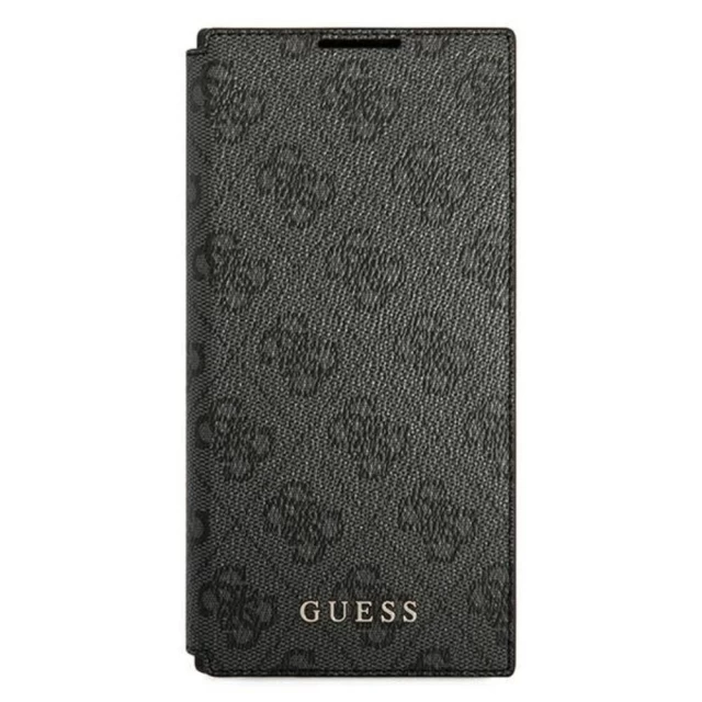 Чехол Guess Metal Gold Logo для Samsung Galaxy S22 Ultra S908 Grey (GUBKS22LG4GFGR)