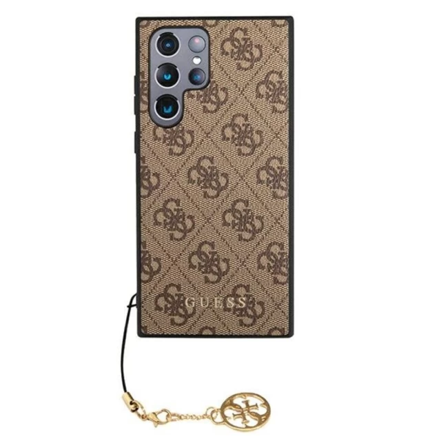 Чохол Guess Charms Collection для Samsung Galaxy S22 S908 Brown (GUHCS22LGF4GBR)