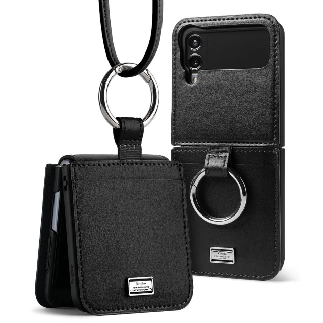 Чехол Ringke Signature Folio для Samsung Galaxy Flip4 (F721) Black (8809881261232)