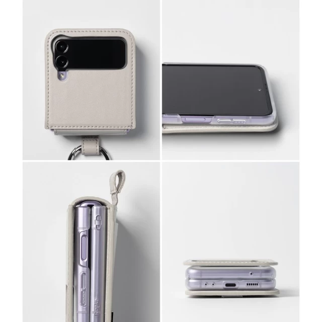 Чохол Ringke Signature Folio для Samsung Galaxy Flip4 (F721) Dove Grey (8809881261249)