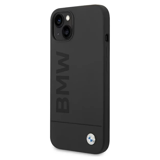 Чохол BMW для iPhone 14 Plus Silicone Signature Logo Black with MagSafe (BMHMP14MSLBLBK)