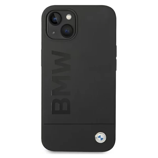 Чохол BMW для iPhone 14 Plus Silicone Signature Logo Black with MagSafe (BMHMP14MSLBLBK)