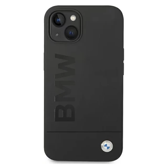 Чехол BMW для iPhone 14 Silicone Signature Logo Black with MagSafe (BMHMP14SSLBLBK)