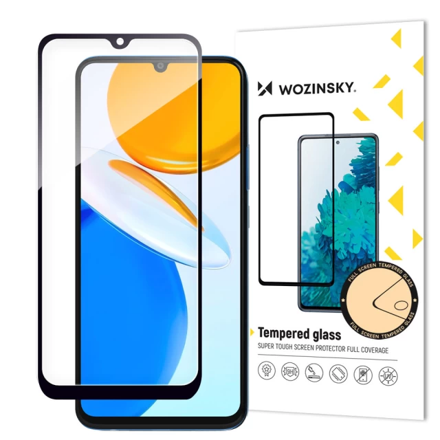 Защитное стекло Wozinsky Tempered Glass для Honor X7 Black (9145576248003)