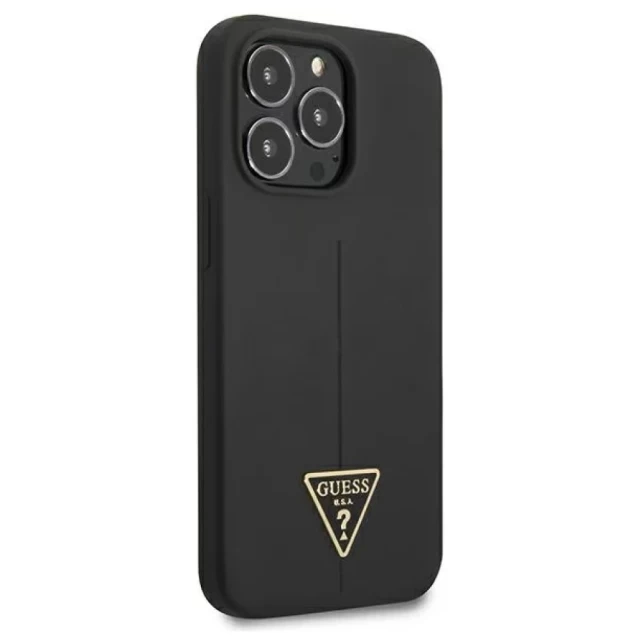 Чехол Guess Silicone Triangle для iPhone 13 Pro Black (GUHCP13LSLTGK)