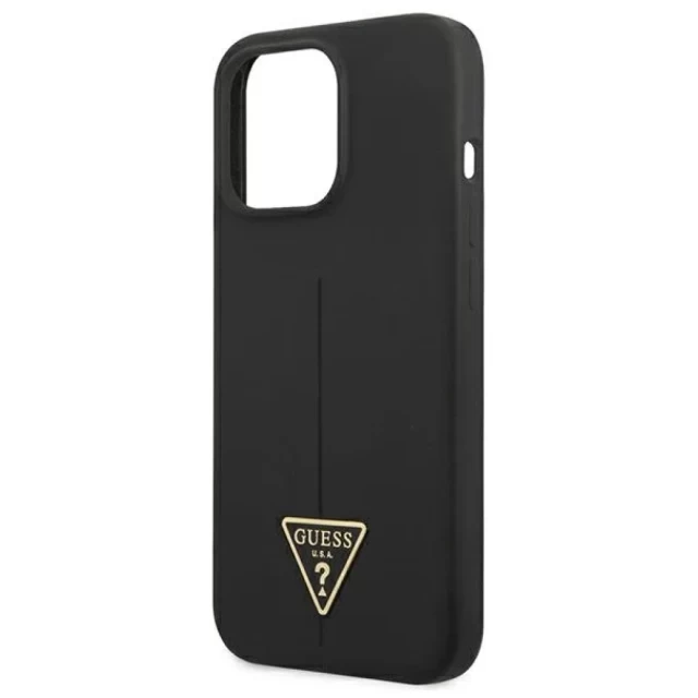 Чохол Guess Silicone Triangle для iPhone 13 Pro Black (GUHCP13LSLTGK)