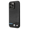 Чехол BMW для iPhone 14 Pro Leather Carbon Black (BMHCP14L22NBCK)