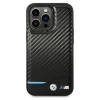 Чехол BMW для iPhone 14 Pro Leather Carbon Black (BMHCP14L22NBCK)