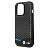 Чохол BMW для iPhone 14 Pro Leather Carbon Black (BMHCP14L22NBCK)