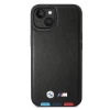Чохол BMW для iPhone 14 Plus Leather Stamp Tricolor Black (BMHCP14M22PTDK)