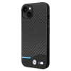 Чехол BMW для iPhone 14 Leather Carbon Black (BMHCP14S22NBCK)