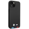 Чехол BMW для iPhone 14 Leather Stamp Tricolor Black (BMHCP14S22PTDK)