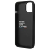 Чохол BMW для iPhone 14 Leather Stamp Tricolor Black (BMHCP14S22PTDK)