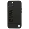 Чехол BMW для iPhone 14 Leather Stamp Black (BMHCP14SSLLBK)
