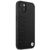 Чехол BMW для iPhone 14 Leather Stamp Black (BMHCP14SSLLBK)