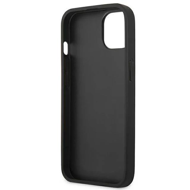 Чохол BMW для iPhone 14 Leather Stamp Black (BMHCP14SSLLBK)