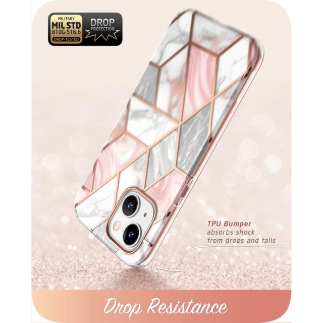 Чохол Supcase Cosmo для iPhone 14 | 13 Marble Pink (843439118560)
