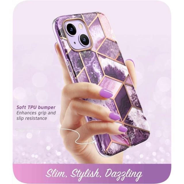 Чохол Supcase Cosmo для iPhone 14 Plus Marble Purple (843439119413)