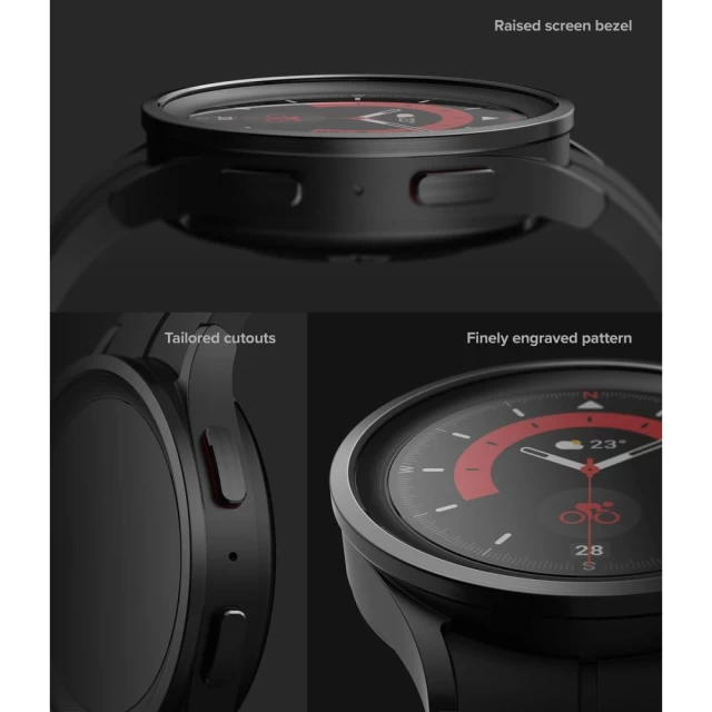 Чохол Ringke Bezel Styling Stainless для Galaxy Watch 5 Pro (45 mm) Black (8809881261911)