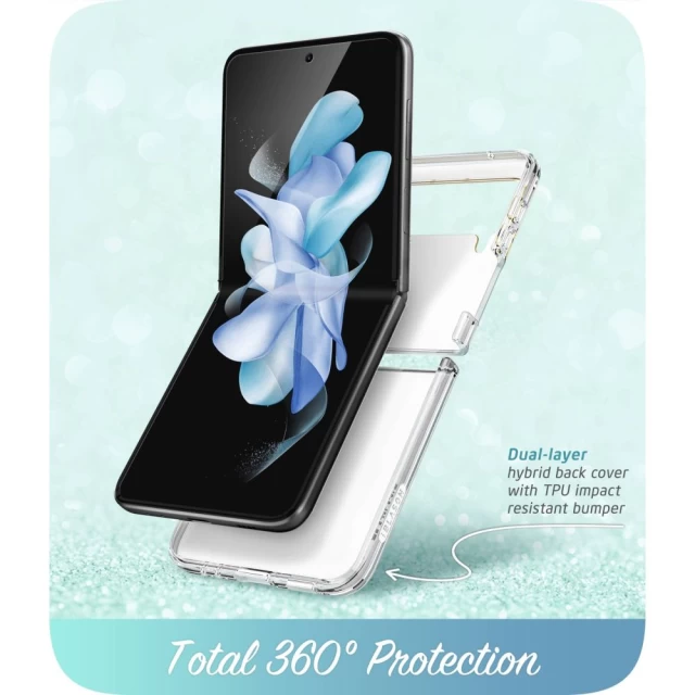 Чехол Supcase Cosmo для Samsung Galaxy Flip4 (F721) Marble Blue (843439118980)
