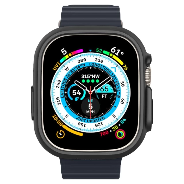 Чохол Spigen Thin Fit для Apple Watch Ultra 49 mm Black (ACS05458)