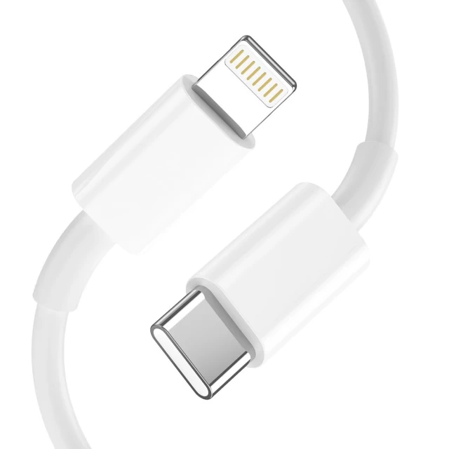 Сетевое зарядное устройство Tech-Protect 20W USB-C | USB-A with USB-C to Lightning Cable 1m White (9490713929124)