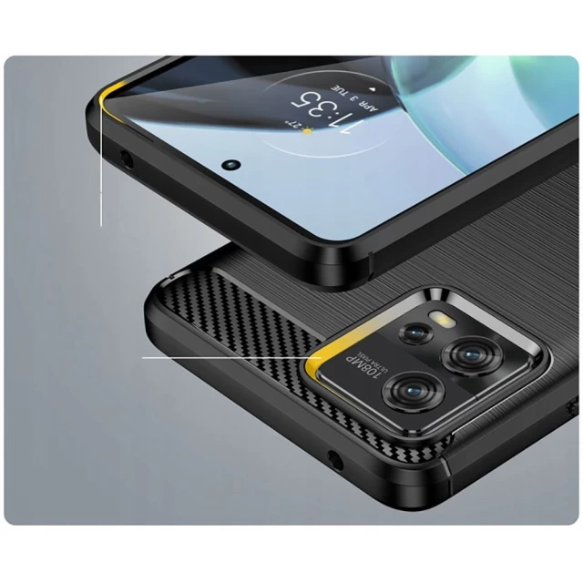 Чехол Tech-Protect TPU Carbon для Motorola Moto G72 Black (9490713930076)