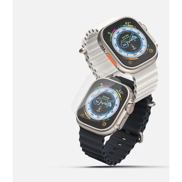 Захисне скло Ringke ID FC Glass (4 Pack) для Apple Watch Ultra 49 mm Clear (8809881268378)