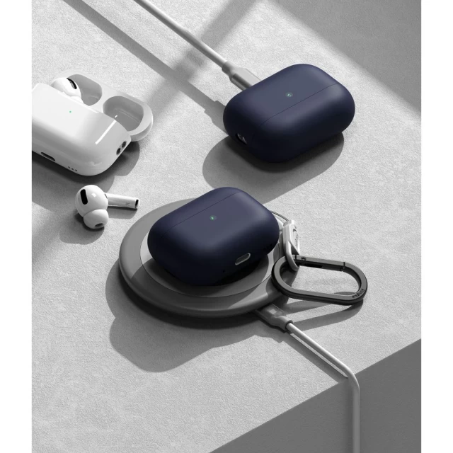 Чохол Ringke Silicone для AirPods Pro 1 | 2 Midnight Blue (8809881268309)