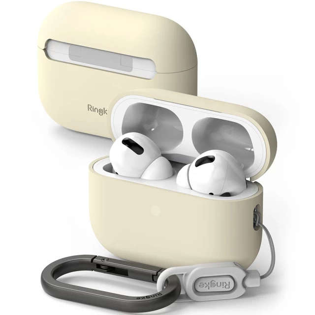 Чохол Ringke Silicone для AirPods Pro 1 | 2 Cream (8809881268330)