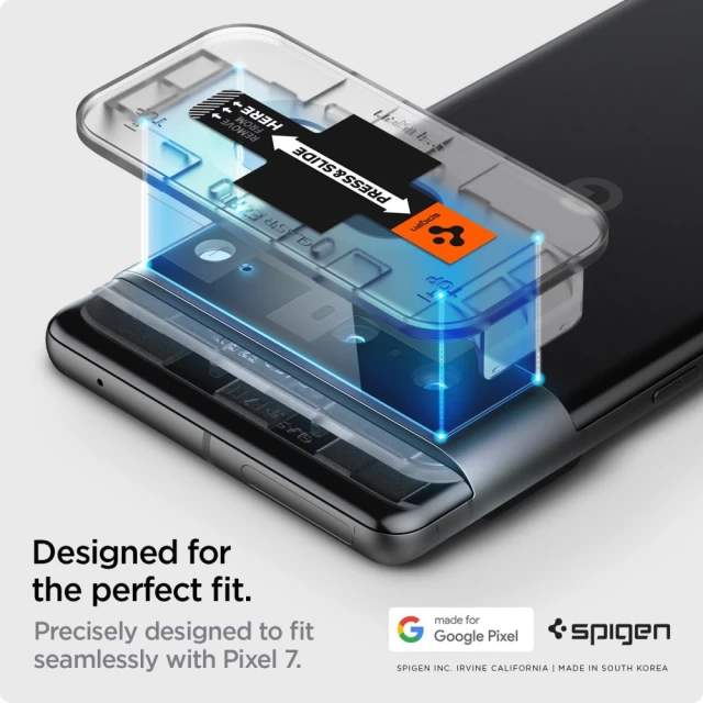 Защитное стекло Spigen Optik TR Camera Protector (2 Pack) для Google Pixel 7 Black (AGL05471)