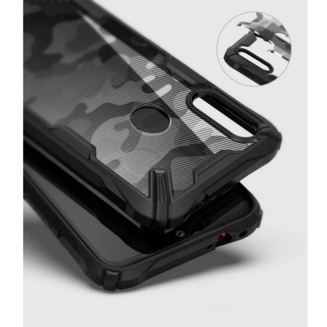 Чехол Ringke Fusion для Xiaomi Redmi Note 7 Camo Black (8809688890130)