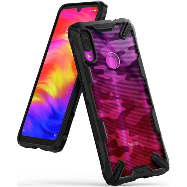 Чехол Ringke Fusion для Xiaomi Redmi Note 7 Camo Black (8809688890130)