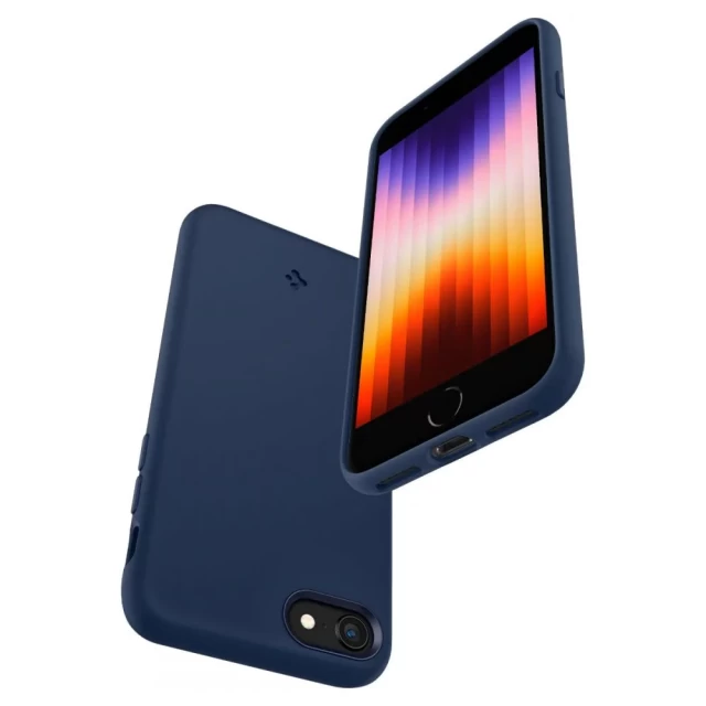Чехол Spigen Silicone Fit для iPhone SE 2022 | 2020 | 8 | 7 Navy Blue (ACS04350)