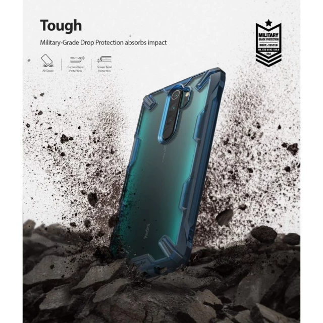 Чехол Ringke Fusion для Xiaomi Redmi Note 8 Pro Space Blue (8809688894190)