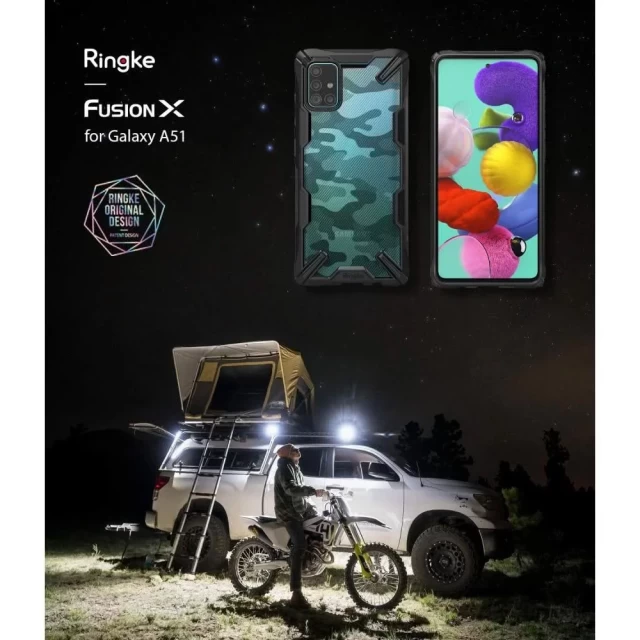 Чохол Ringke Fusion для Samsung Galaxy A51 Camo Black (XDSG0023)