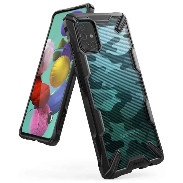 Чохол Ringke Fusion для Samsung Galaxy A51 Camo Black (XDSG0023)