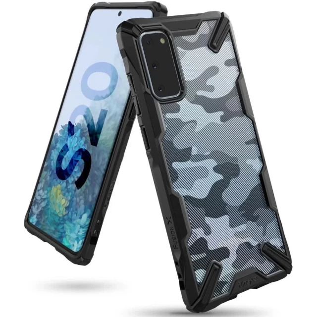 Чохол Ringke Fusion для Samsung Galaxy S20 Camo Black (8809688897573)