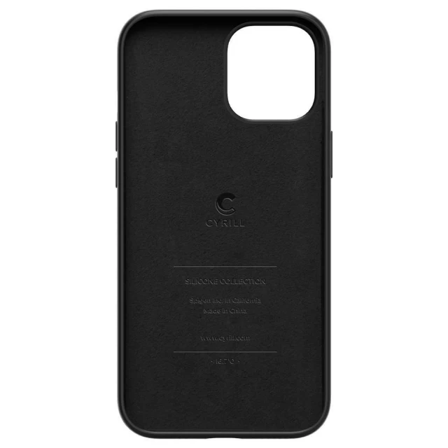 Чехол Spigen Cyrill Silicone для iPhone 12 Pro Max Black (ACS01652)