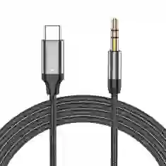 Кабель Tech-Protect Ultraboost USB-C to AUX Mini Jack 3.5mm 1m Black (9490713929070)