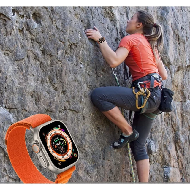 Ремешок Tech-Protect Nylon Pro для Apple Watch 49 | 45 | 44 | 42 mm Black Military Green (9490713930267)