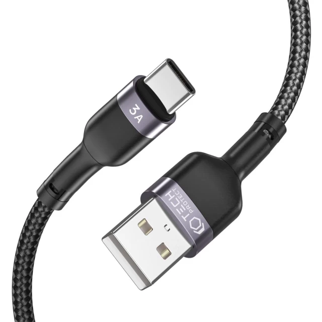 Кабель Tech-Protect Ultraboost USB-C 1m Black (9490713928783)