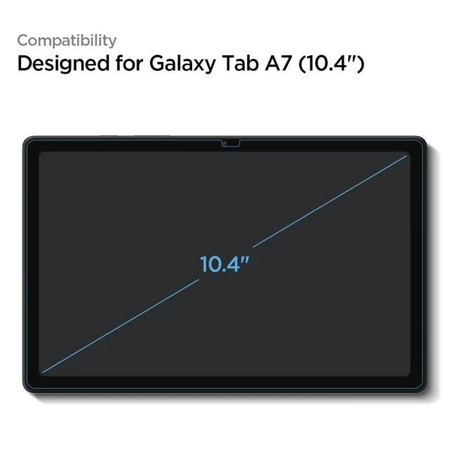 Защитное стекло Spigen EZ FIT Glass TR для Samsung Galaxy Tab A7 Clear (AGL02031)