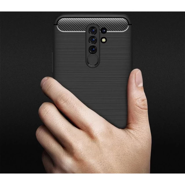 Чехол Tech-Protect TPUCarbon для Xiaomi Redmi 9 Black (5906735417791)