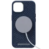 Чохол Elements Njord Salmon Leather Case для iPhone 14 Pro Blue with MagSafe (NA43SL01)