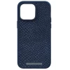 Чехол Elements Njord Salmon Leather Case для iPhone 14 Pro Max Blue with MagSafe (NA44SL01)