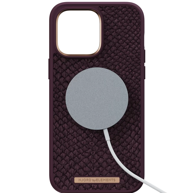 Чехол Elements Njord Salmon Leather Case для iPhone 14 Pro Max Rust with MagSafe (NA44SL03)
