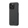 Чохол Pitaka MagEZ Case 3 Twill 1500D для iPhone 14 Pro Black Grey with MagSafe (KI1401P)